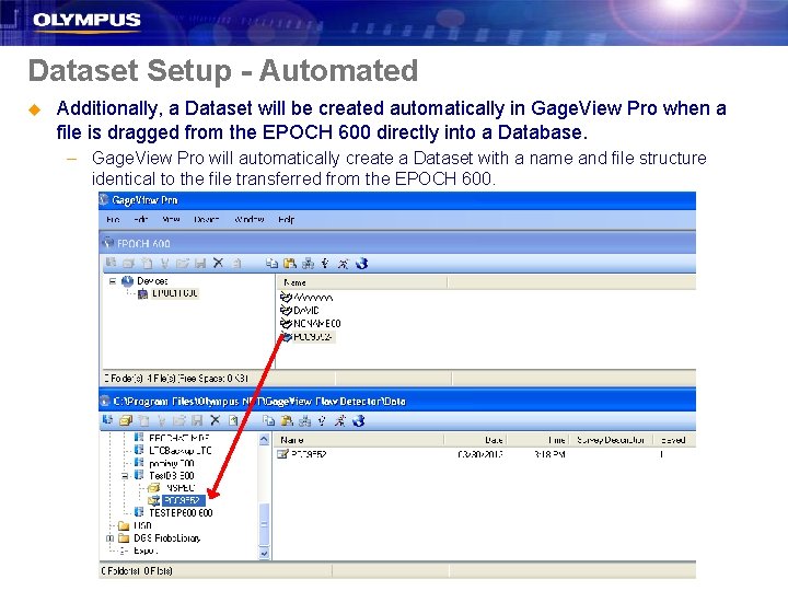 Dataset Setup - Automated u Additionally, a Dataset will be created automatically in Gage.