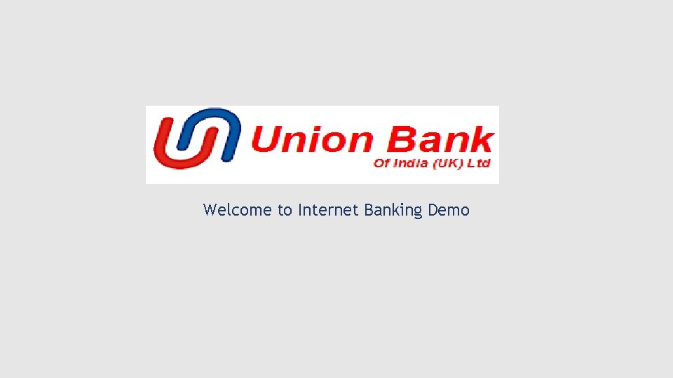 Welcome to Internet Banking Demo 