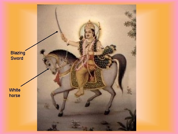Blazing Sword White horse 