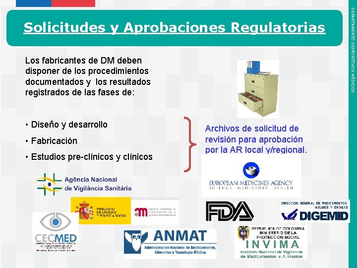 Los fabricantes de DM deben disponer de los procedimientos documentados y los resultados registrados