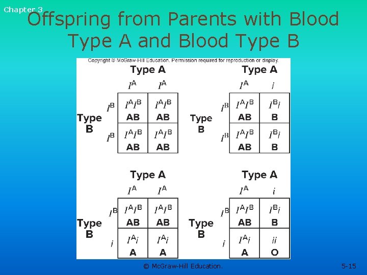 Chapter 3 Offspring from Parents with Blood Type A and Blood Type B © Chapter 3 Offspring from Parents with Blood Type A and Blood Type B ©