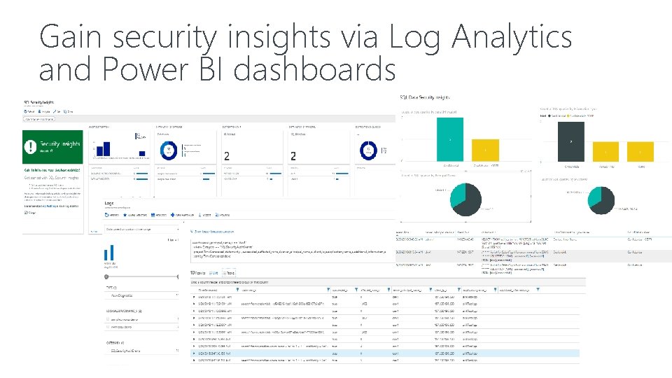 Gain security insights via Log Analytics and Power BI dashboards 