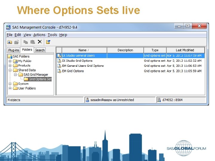 Where Options Sets live Where Options Sets live