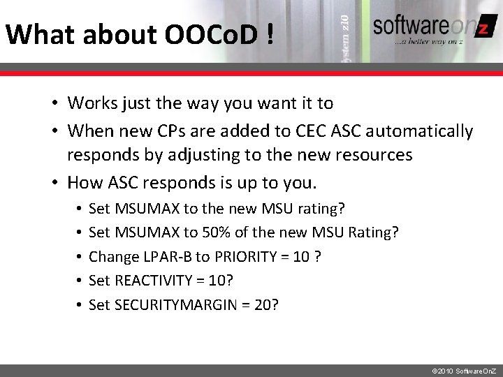 What about OOCo. D ! • Works just the way you want it to What about OOCo. D ! • Works just the way you want it to