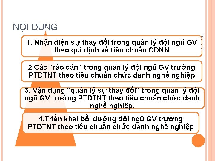 NỘI DUNG 2. Các "rào cản" trong quản lý đội ngũ GV trường PTDTNT