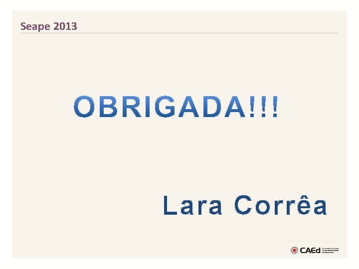 Seape 2013 Lara Corrêa 