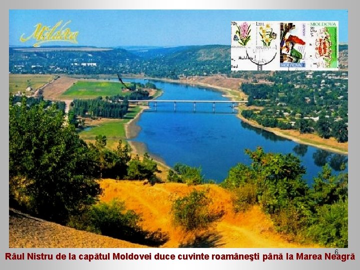 6 Râul Nistru de la capătul Moldovei duce cuvinte roamâneşti până la Marea Neagră