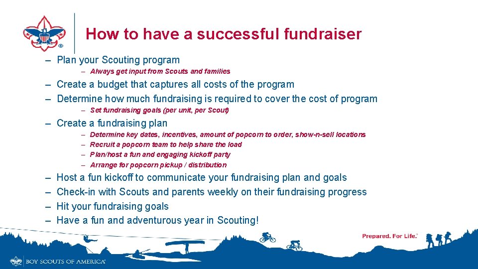 How to have a successful fundraiser – Plan your Scouting program – Always get How to have a successful fundraiser – Plan your Scouting program – Always get