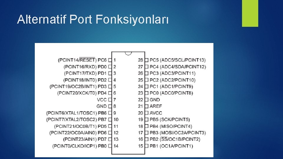 Alternatif Port Fonksiyonları 