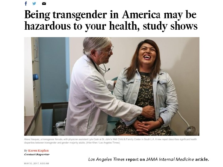 Los Angeles Times report on JAMA Internal Medicine article. 