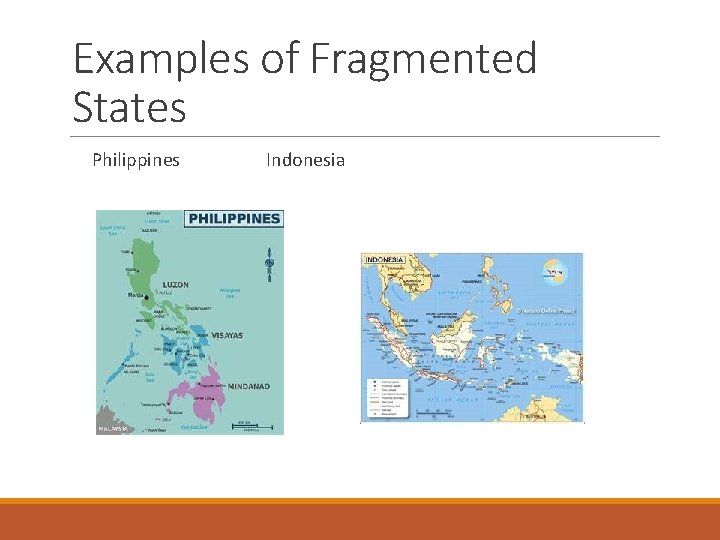 Examples of Fragmented States Philippines Indonesia 