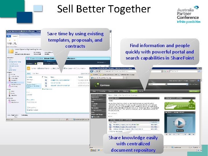 Sell Better Together Enhanced collaboration and document management Save time by using existing templates,