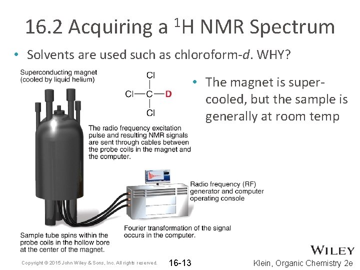 16. 2 Acquiring a 1 H NMR Spectrum • Solvents are used such as 16. 2 Acquiring a 1 H NMR Spectrum • Solvents are used such as