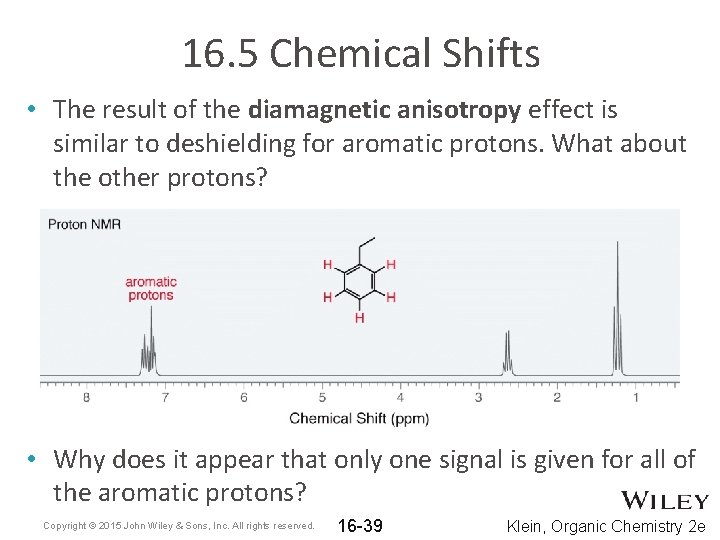 16. 5 Chemical Shifts • The result of the diamagnetic anisotropy effect is similar 16. 5 Chemical Shifts • The result of the diamagnetic anisotropy effect is similar