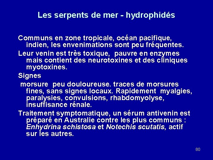 Les serpents de mer - hydrophidés Communs en zone tropicale, océan pacifique, indien, les