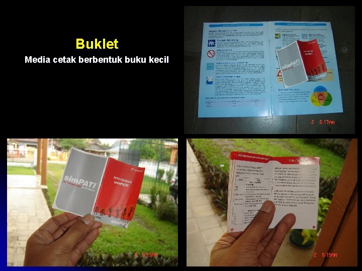 Buklet Media cetak berbentuk buku kecil 