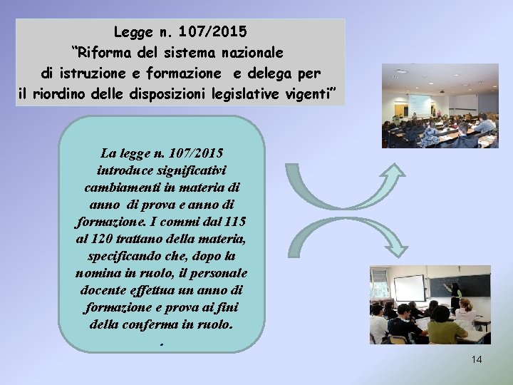 Legge n. 107/2015 “Riforma del sistema nazionale di istruzione e formazione e delega per