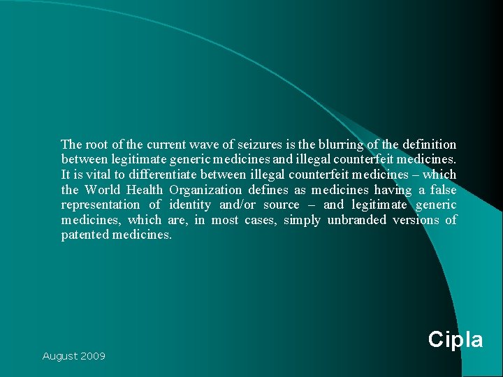 The root of the current wave of seizures is the blurring of the The root of the current wave of seizures is the blurring of the
