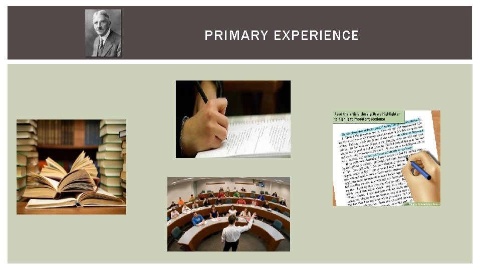 PRIMARY EXPERIENCE PRIMARY EXPERIENCE