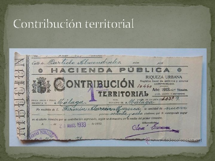 Contribución territorial 