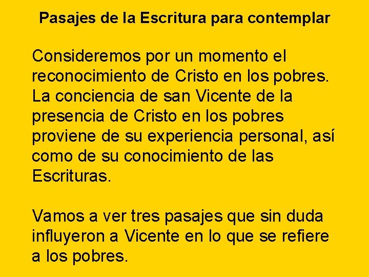 Pasajes de la Escritura para contemplar Consideremos por un momento el reconocimiento de Cristo