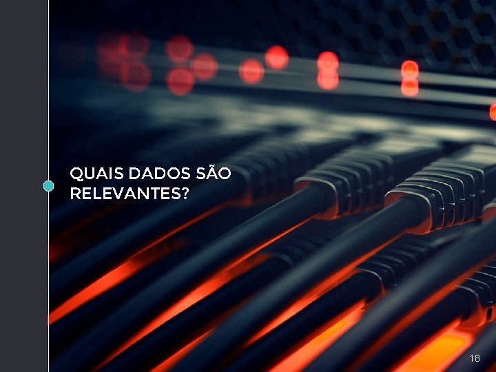 QUAIS DADOS SÃO RELEVANTES? 18 QUAIS DADOS SÃO RELEVANTES? 18