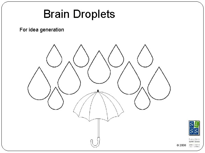 Brain Droplets For idea generation © 2008 