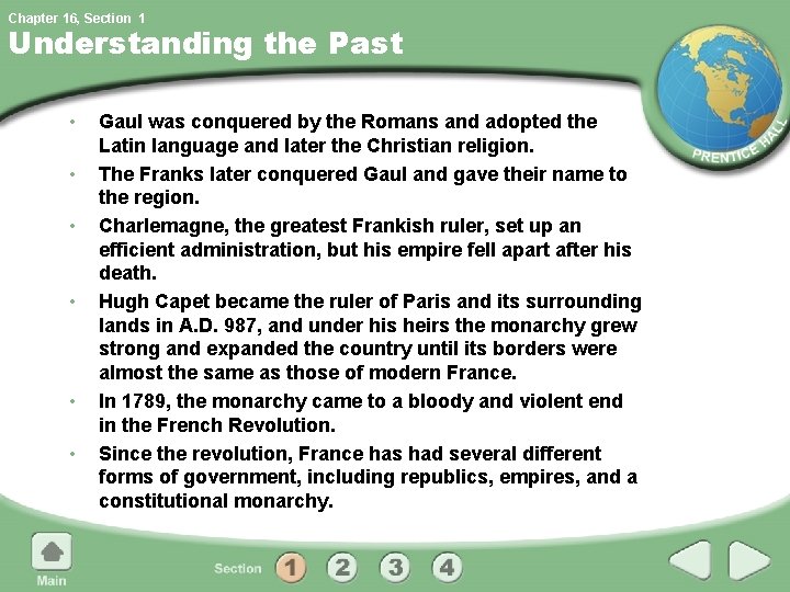 Chapter 16, Section 1 Understanding the Past • • • Gaul was conquered by Chapter 16, Section 1 Understanding the Past • • • Gaul was conquered by