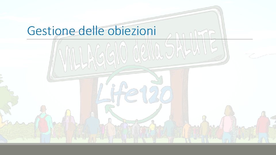 Gestione delle obiezioni 