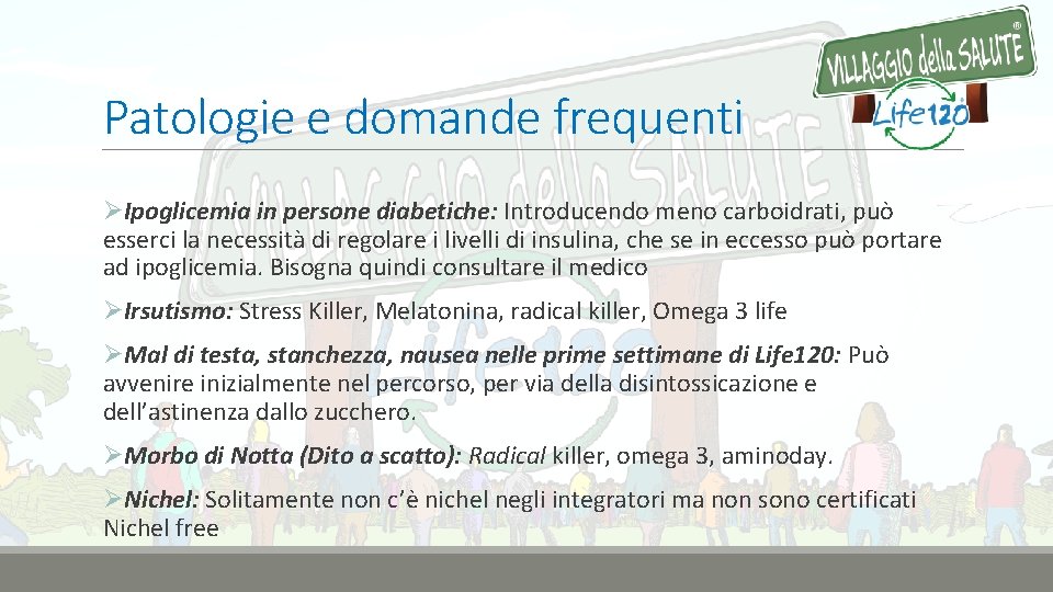 Patologie e domande frequenti ØIpoglicemia in persone diabetiche: Introducendo meno carboidrati, può esserci la