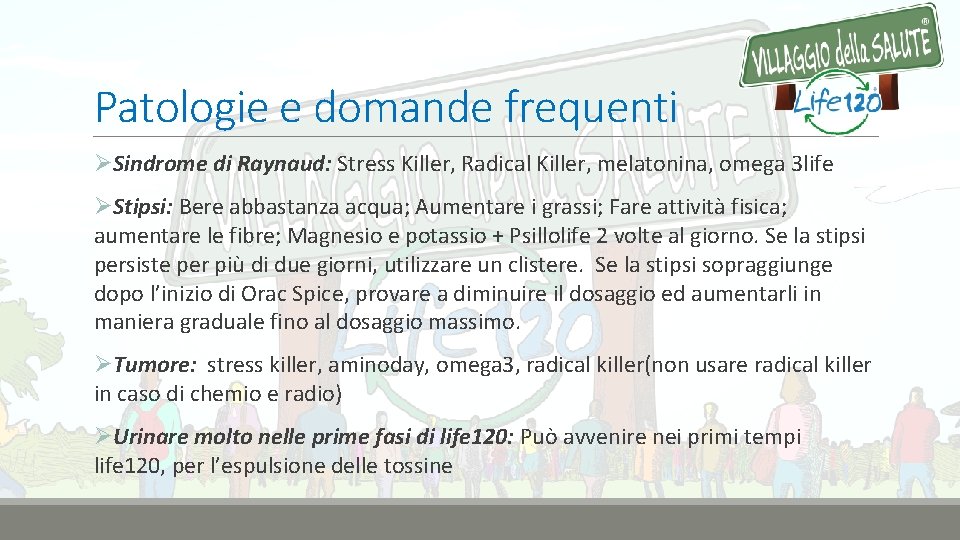 Patologie e domande frequenti ØSindrome di Raynaud: Stress Killer, Radical Killer, melatonina, omega 3