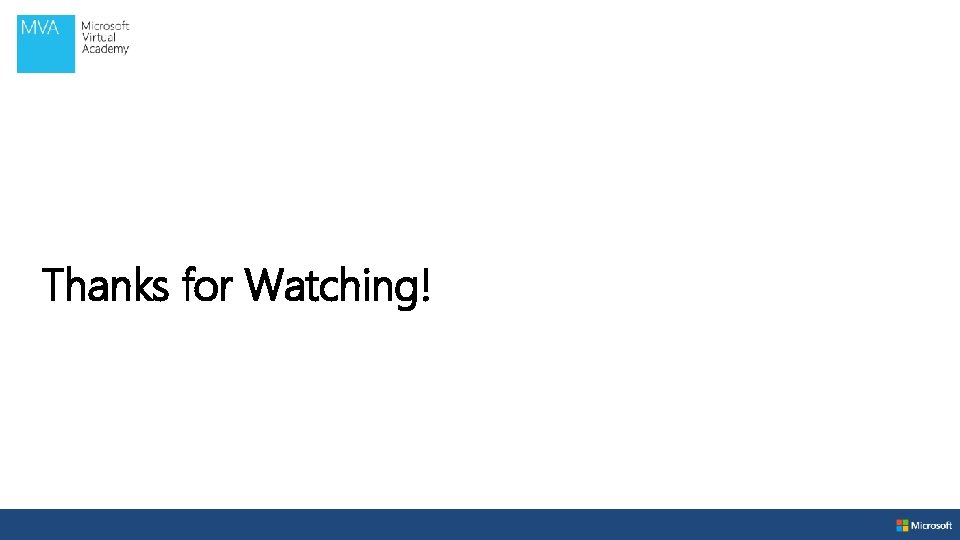 Thanks for Watching! Thanks for Watching!