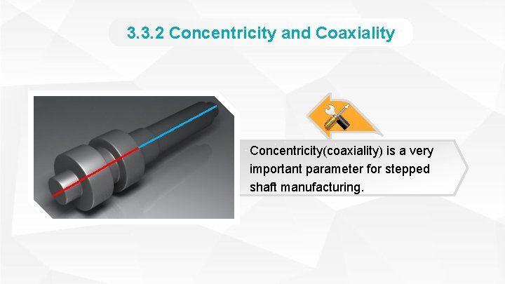 3. 3. 2 Concentricity and Coaxiality Concentricity(coaxiality) is a very important parameter for stepped