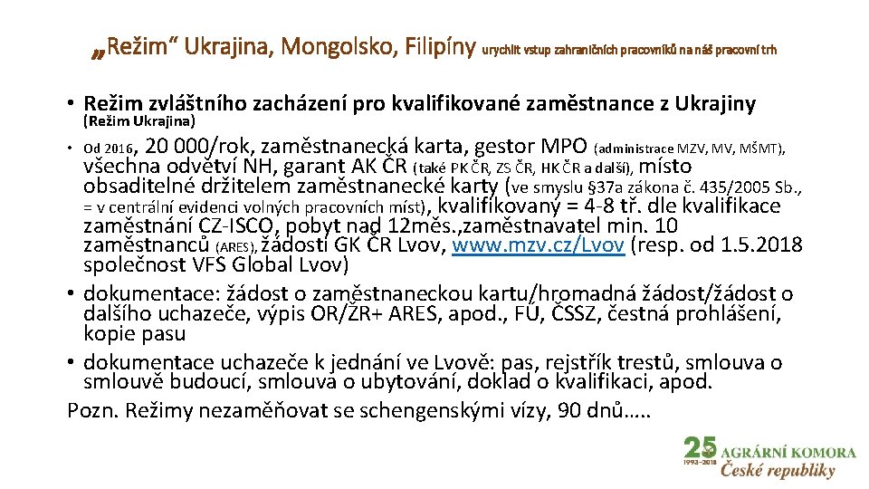 „Režim“ Ukrajina, Mongolsko, Filipíny urychlit vstup zahraničních pracovníků na náš pracovní trh • Režim