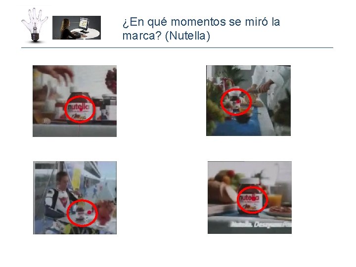 ¿En qué momentos se miró la marca? (Nutella) 