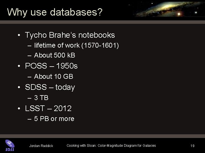 Why use databases? • Tycho Brahe’s notebooks – lifetime of work (1570 -1601) – Why use databases? • Tycho Brahe’s notebooks – lifetime of work (1570 -1601) –
