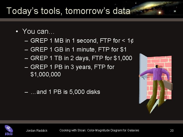 Today’s tools, tomorrow’s data • You can… – – GREP 1 MB in 1 Today’s tools, tomorrow’s data • You can… – – GREP 1 MB in 1