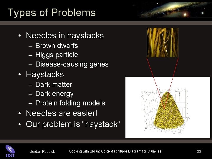 Types of Problems • Needles in haystacks – Brown dwarfs – Higgs particle – Types of Problems • Needles in haystacks – Brown dwarfs – Higgs particle –