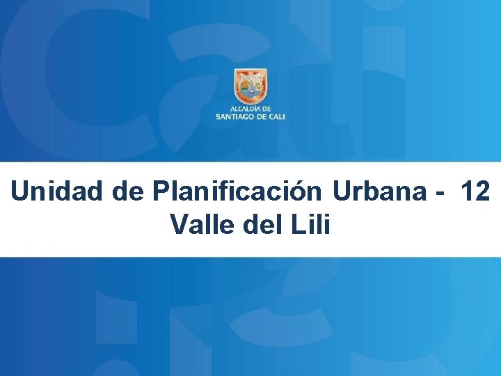 Unidad de Planificación Urbana - 12 Valle del Lili 