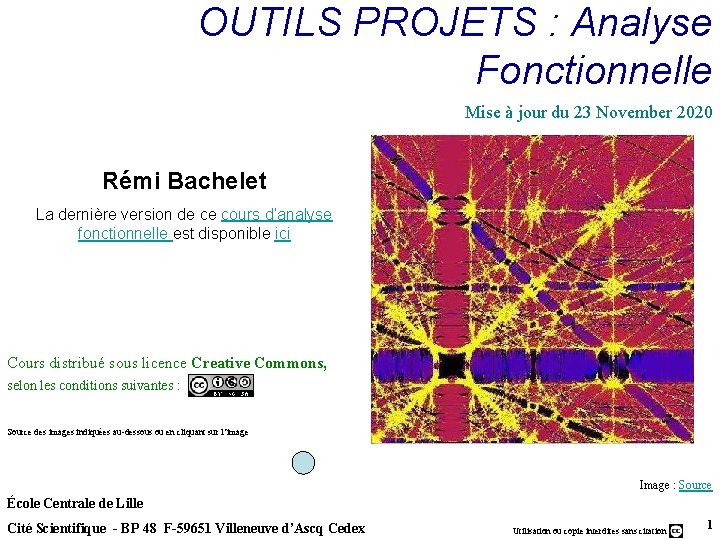 OUTILS PROJETS : Analyse Fonctionnelle Mise à jour du 23 November 2020 Rémi Bachelet