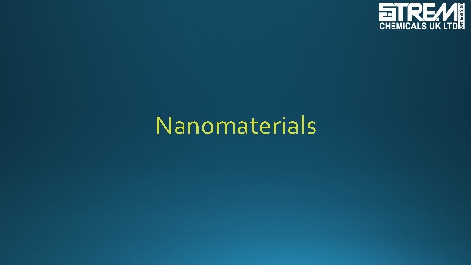 Nanomaterials 