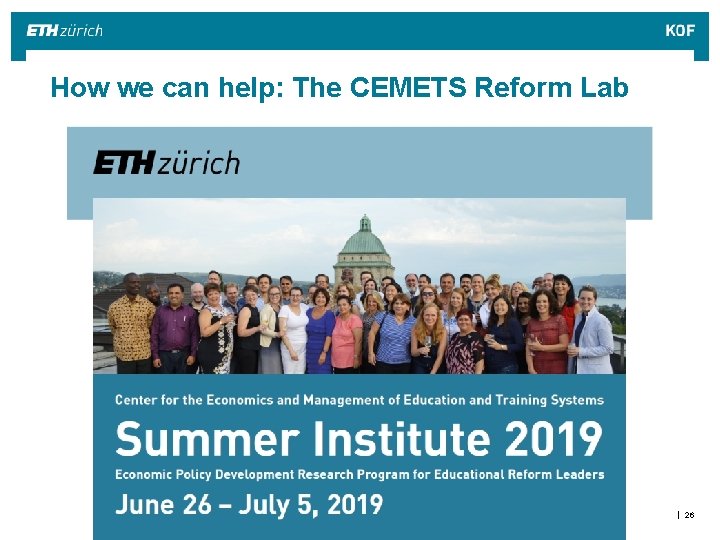 How we can help: The CEMETS Reform Lab If you want to have a How we can help: The CEMETS Reform Lab If you want to have a