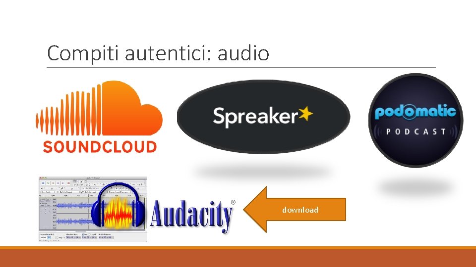 Compiti autentici: audio download 
