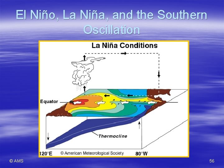 El Niño, La Niña, and the Southern Oscillation © AMS 56 El Niño, La Niña, and the Southern Oscillation © AMS 56