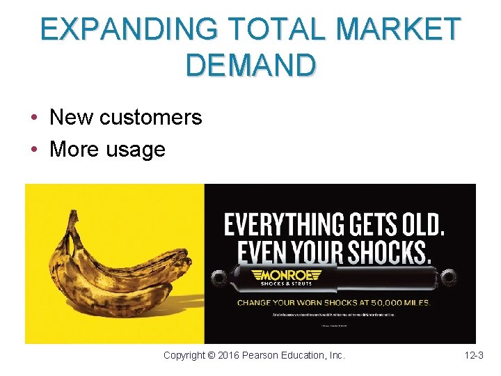 EXPANDING TOTAL MARKET DEMAND • New customers • More usage Copyright © 2016 Pearson