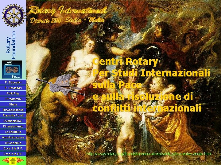Rotary Foundation P. Educativi P. Umanitari Polio. Plus I Programmi Share Riconoscimenti Raccolta Fondi