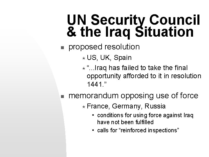 International Organizations Security The United Nations April 1