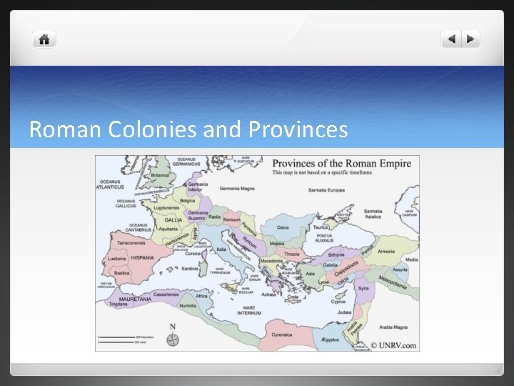 Roman Colonies and Provinces 