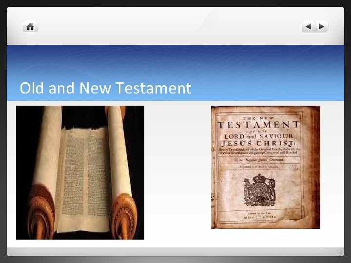 Old and New Testament 