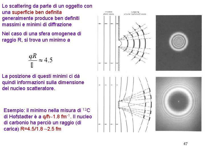 Lo scattering da parte di un oggetto con una superficie ben definita generalmente produce